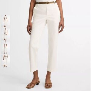 Vince Mid-Rise Italian Stretch-Cotton Chino Pant